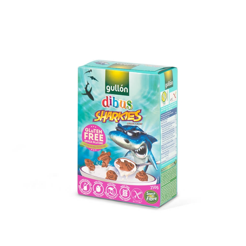 Бисквити Gullon Dibus Sharkies Какао