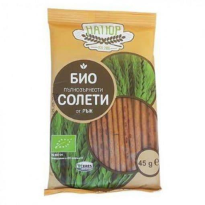 Био Пълнозърнести Солети от Ръж, Натюр, 45 g