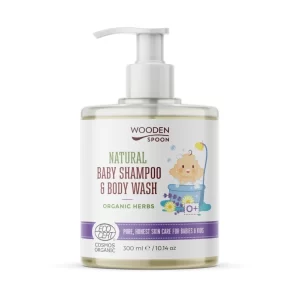 Бебешки шампоан за коса и тяло “Organic Herbs” 300мл
