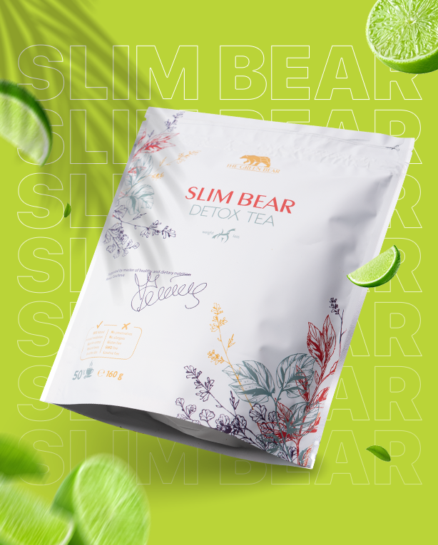 Slim Bear – Детокс чай/ Detox Tea 50 дози